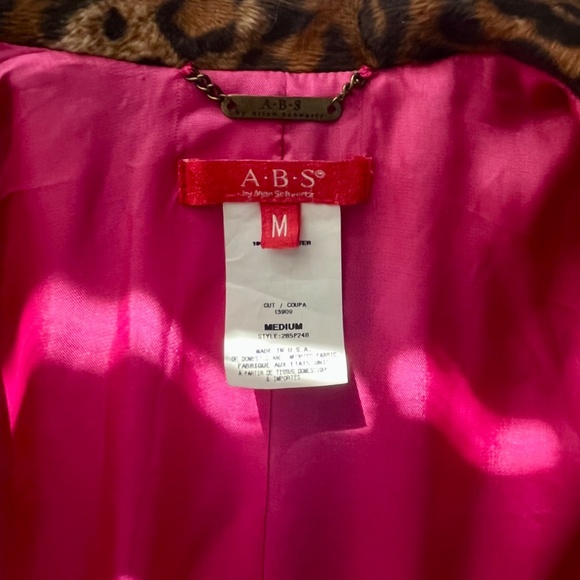 Vintage ABS Leopard Print Long Jacket/Coat - Picture 6 of 6